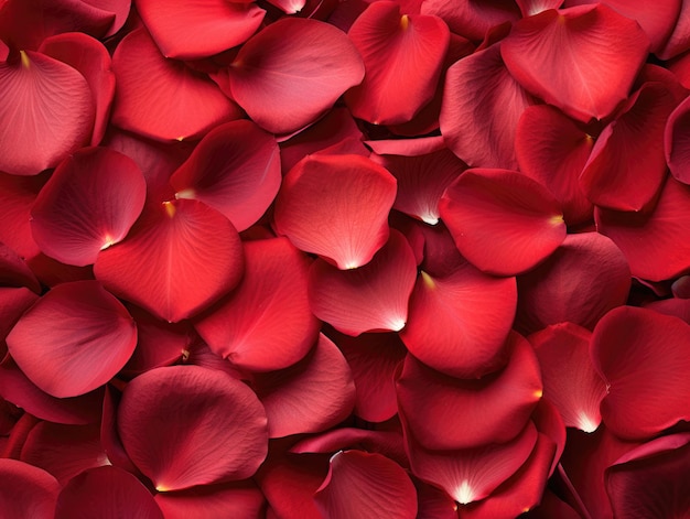 Czerwone płatki róży na tle