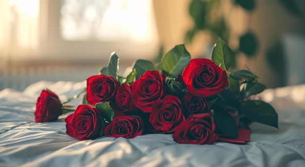 Czerwone róże i świece Czerwona róża i świece