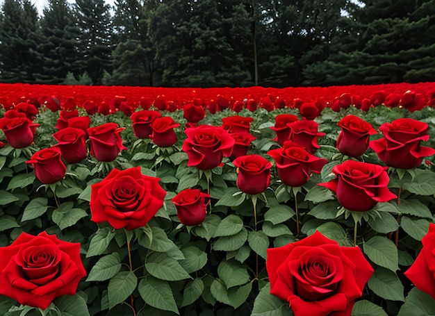 czerwone róże