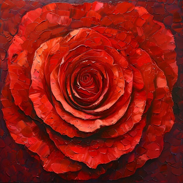 Zdjęcie czerwone różowe malarstwo olejowe tło