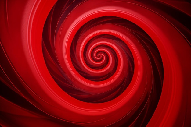 Czerwone spiralne abstrakcyjne tło Piękne abstrakcyjne przewody na czarnym tle
