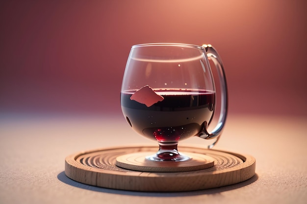 Czerwone wino lafit szklany kielich elegancki romantyczny napój tapeta ilustracja tła