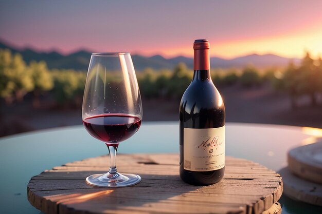 Czerwone wino lafit szklany kielich elegancki romantyczny napój tapeta ilustracja tła