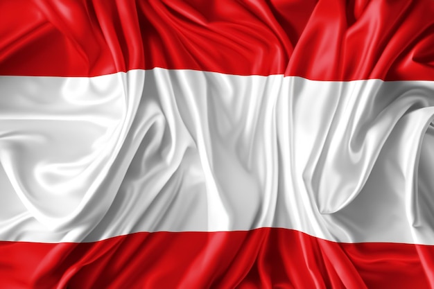 Czerwono-biała flaga symbolizująca jedność i patriotyzm