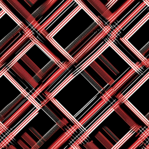 czerwony i czarny wzór z przekątną konstrukcją generatywną ai