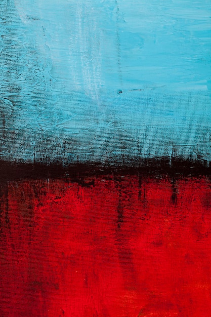 Czerwony i niebieski grunge kolorowe tekstury tła Malarstwo dekoracyjne