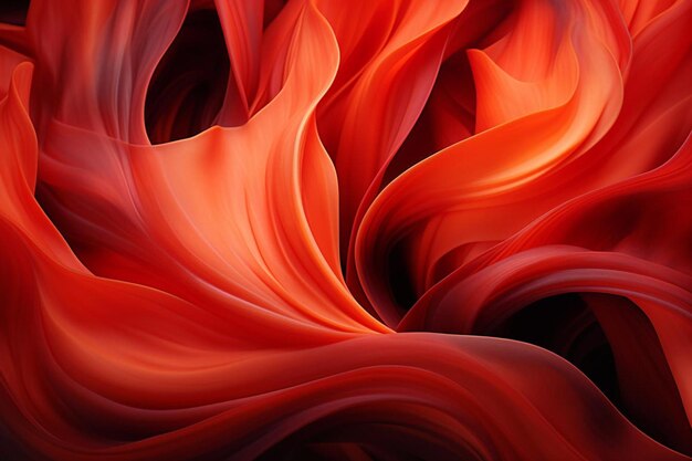 czerwony i pomarańczowy abstrakcyjny obraz czerwonej i pomarańczy prążkowanej tkaniny