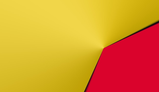 Czerwony I żółty Papier Origami Streszczenie Tło Geometryczne
