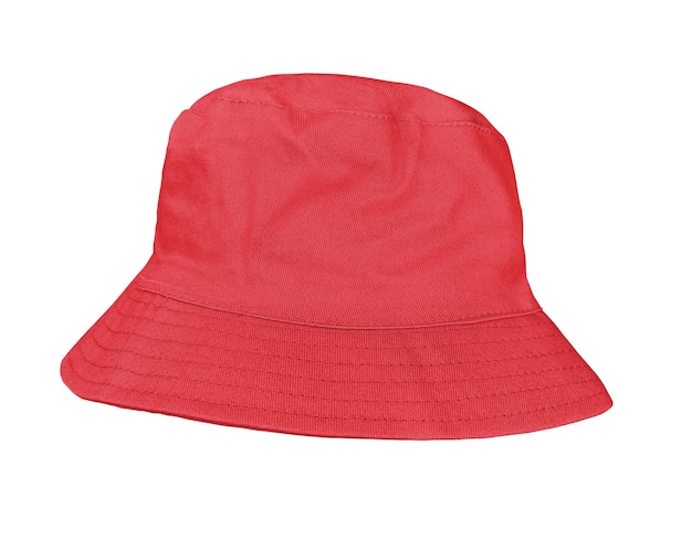 Czerwony kapelusz na białym tle
