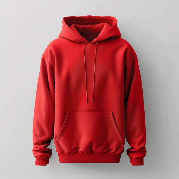 czerwony kaptur kaptur mockup png odzież sportowa kaptur fleece kapturek realistyczny kapturek ciepły kapturek fleece