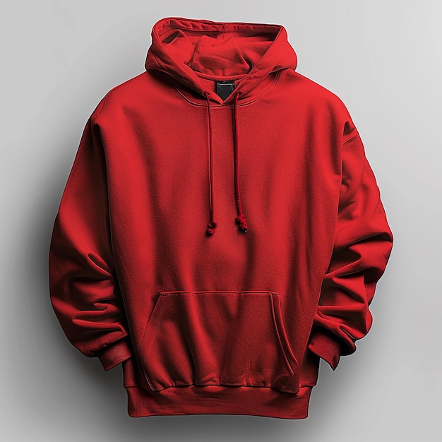 czerwony kaptur kaptur mockup png odzież sportowa kaptur fleece kapturek realistyczny kapturek ciepły kapturek fleece