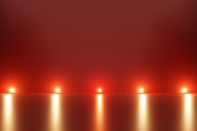 Zdjęcie czerwony kolor gradientu tła z oświetleniem 3d