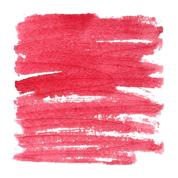 Czerwony kwadrat z teksturą z pociągnięciami pędzla. Streszczenie tło, miejsca na tekst. Ilustracja rastrowa