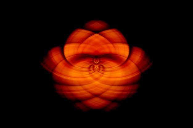 Zdjęcie czerwony kwiat na czarnym tle
