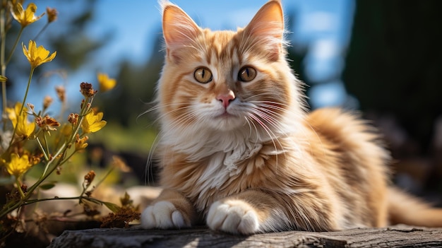 czerwony Mały czerwony kot o pogodnych niebieskich i zielonych oczach Portret kota redandginger przyjemny l