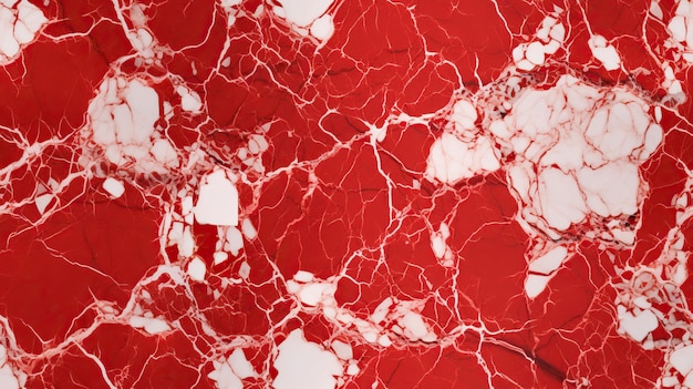Czerwony marmur z białymi żyłkami
