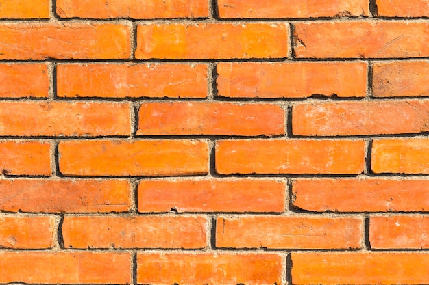 Czerwony mur z cegły