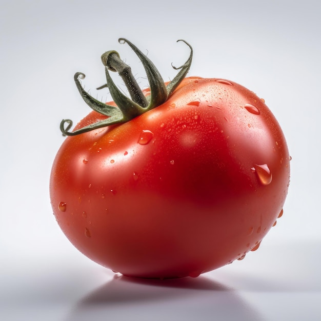 Czerwony pomidor izolowany Ilustracja AI GenerativexA
