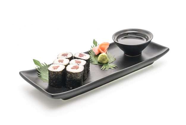 czerwony snapper maki sushi- japońskie jedzenie stylu