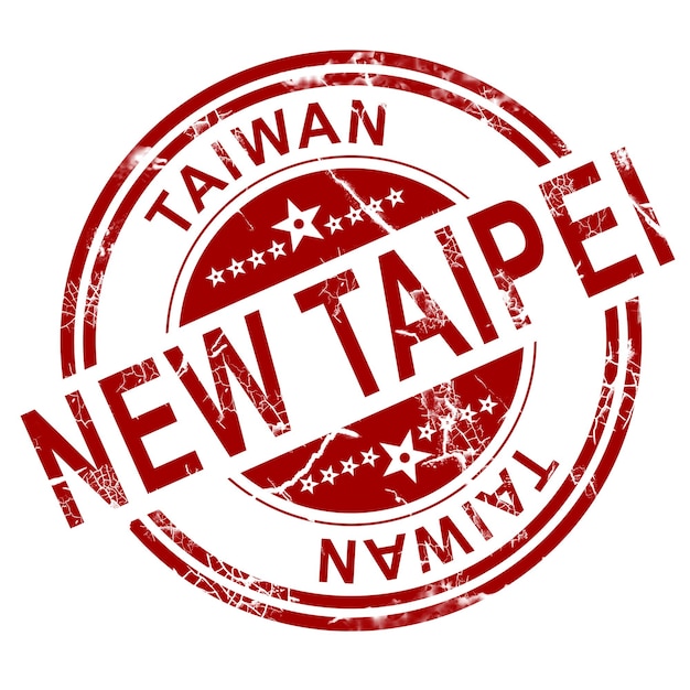 Czerwony znaczek Nowego Tajpej
