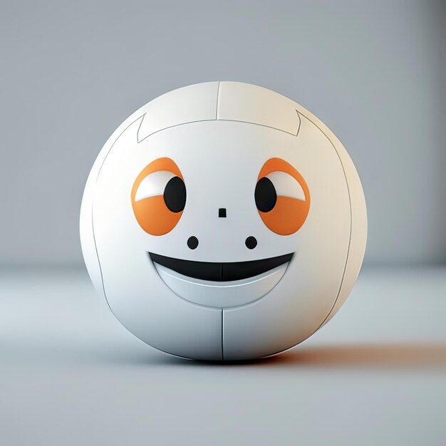 Zdjęcie człowiek z szczęśliwą piłką generatywna sztuczna inteligencja
