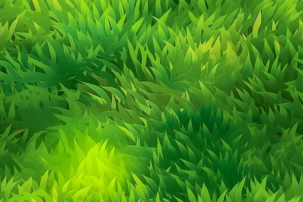 Dachówka Jednolity wzór Abstrakcyjna zielona trawa tła Generative AI