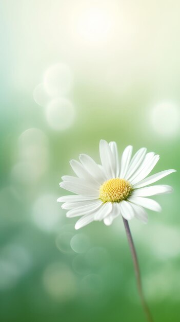 Daisy flower background Ilustracja AI Generative