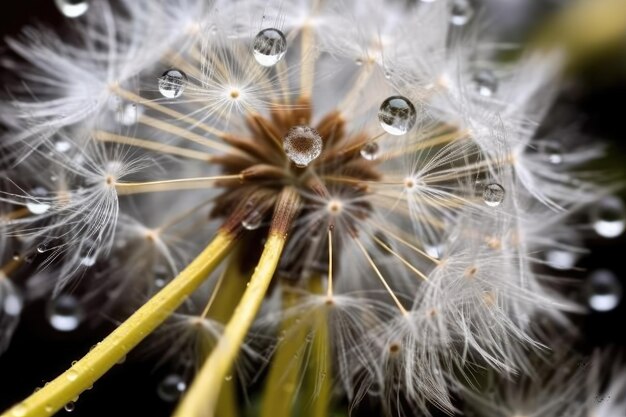 Zdjęcie dandelion taraxacum to profesjonalna fotografia reklamowa