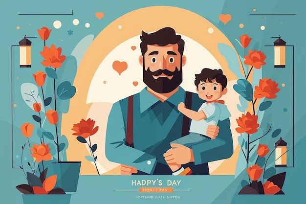 Darmowa ilustracja dnia ojca