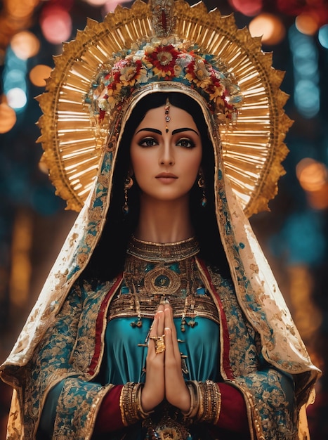 Darmowe zdjęcia ai fiesta Dia de la Virgen de Guadalupe