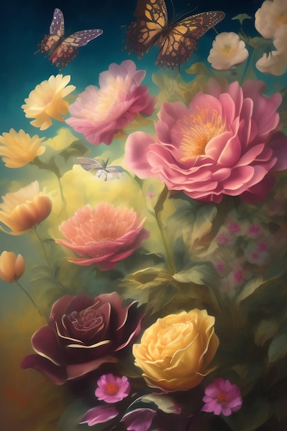 Darmowe zdjęcie Kwiaty kwitną kwiatowy bukiet dekoracja kolorowe piękne tło kwiaty ogrodowe wzór roślinny