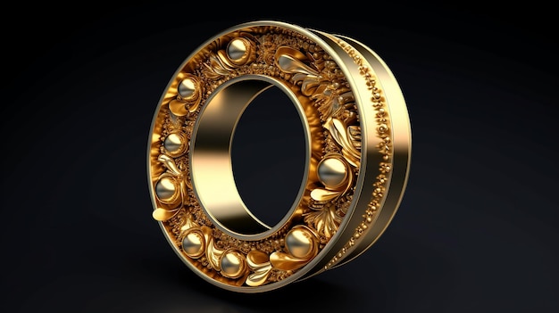 darmowe zdjęcie pierścienia renderowanego w 3D