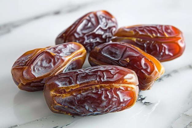 Zdjęcie dates fruit close-up dla ramadanu stworzony za pomocą generative ai