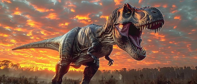 Dawn of the Dinosaur T-Rex39s Majestic Morning Cry Concept Dinozaur Discovery T-REx Roaming Jurassic World Paleontology Adventure Prehistoric Creatures