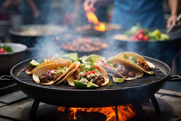 Default_Tacos_being_grilled_on_a_sizzling_hot_pan_with_wisps_o_6 1jpg