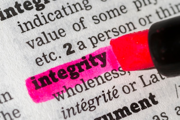 Definicja słownika Integrity
