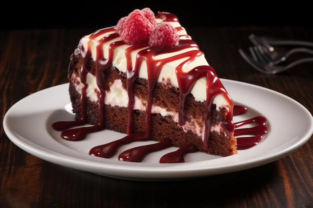 Dekadenckie czerwone aksamitne ciasto z czekoladą Ganache Drizzle Bakery Perfection