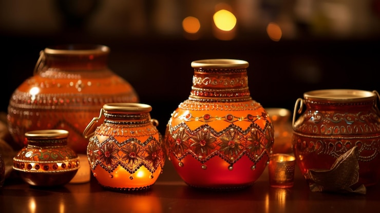 Zdjęcie dekoracja diwali hd 8k tapeta stock photographic image