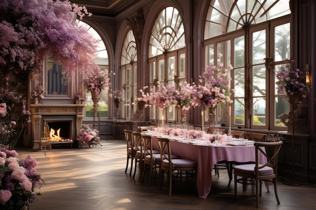 dekoracja sal weselnych dekadenckimi kwiatami i pomysłami inspirującymi majestatyczne miejsca