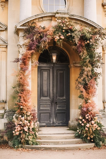Dekoracje kwiatowe Wystrój weselny i jesienne świętowanie Jesienne kwiaty i dekoracje imprezowe w stylu wiejskim angielskiego ogrodu wiejskiego