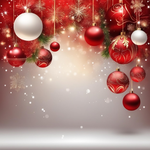 Dekoracje świąteczne i oświetlenie świąteczne Zimowe tło dekoracji
