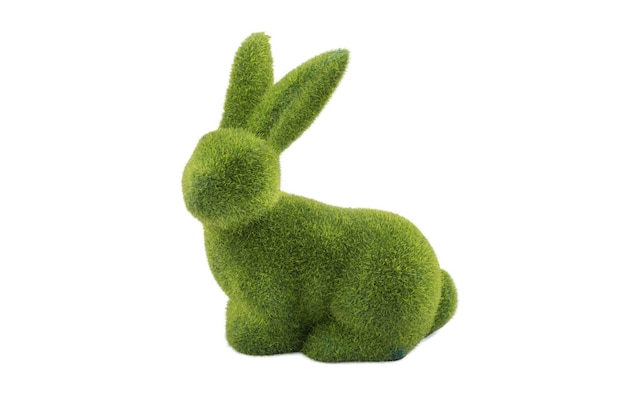 Dekoracje wielkanocne królik Zajączek zabawka wielkanocna samodzielnie na białym tle