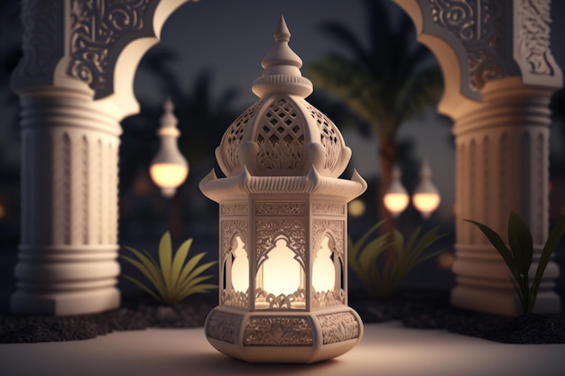 Dekoracyjna arabska latarnia