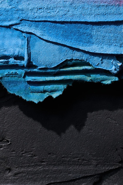 Dekoracyjne niebieskie czarne tło z plastu ścienne z pastą wypełniającą stosowaną z spatulą chaotyczne kreski i pociągi na gipsu Kreatywny projekt wzór kamienny cementxA