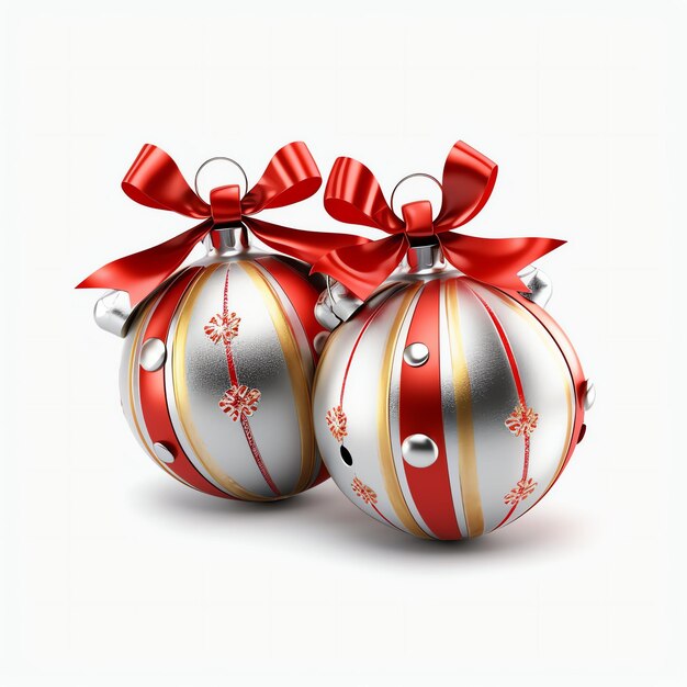 Zdjęcie dekoracyjne ozdoby bożonarodzeniowe z świątecznymi złotymi dzwonkami lub dzwonkami bożonarodzeniowymi