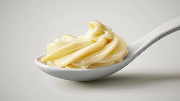 Zdjęcie delectable dollop of creamy mayonnaise generatywna ai