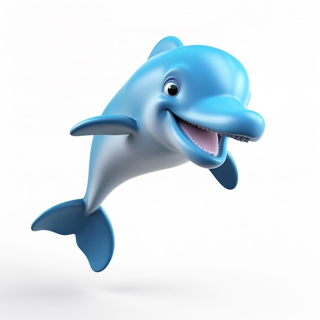 Delfin 3D Postać kreskówkowa Uwielbiana postać u dzieci