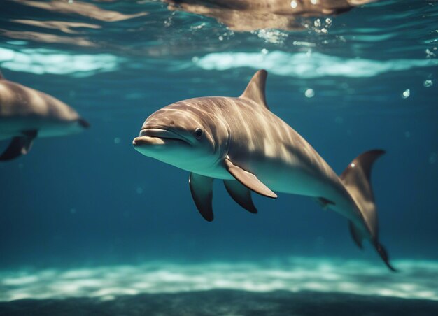 Zdjęcie delfin w wodzie