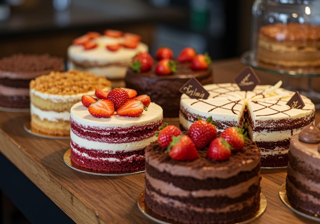 Delicious Cakes Display