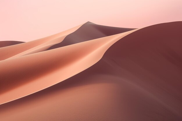 Desert abstract view Piękne zdjęcie ilustracji Generative AI